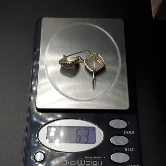 Sterling Silver Wonderful Agate Stone Dangle Earrings - Picture 6 of 6